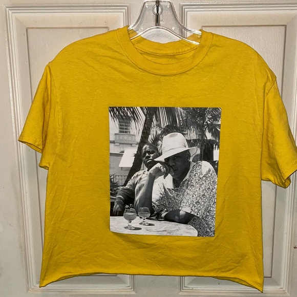 REASONABLE DOUBT Women’s Biggie & Jay Z Short Sleeve Crop Top. Sz M. - Picture 1 of 3